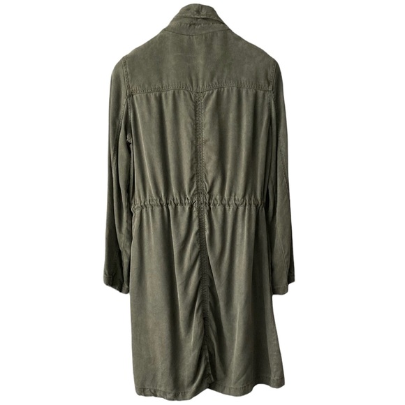 🧥SM•MAX JEANS•DARK GREY OPEN / FLOWY LIGHTWEIGHT SUEDE LOOK TENCEL JACKET🧥 - Picture 2 of 7